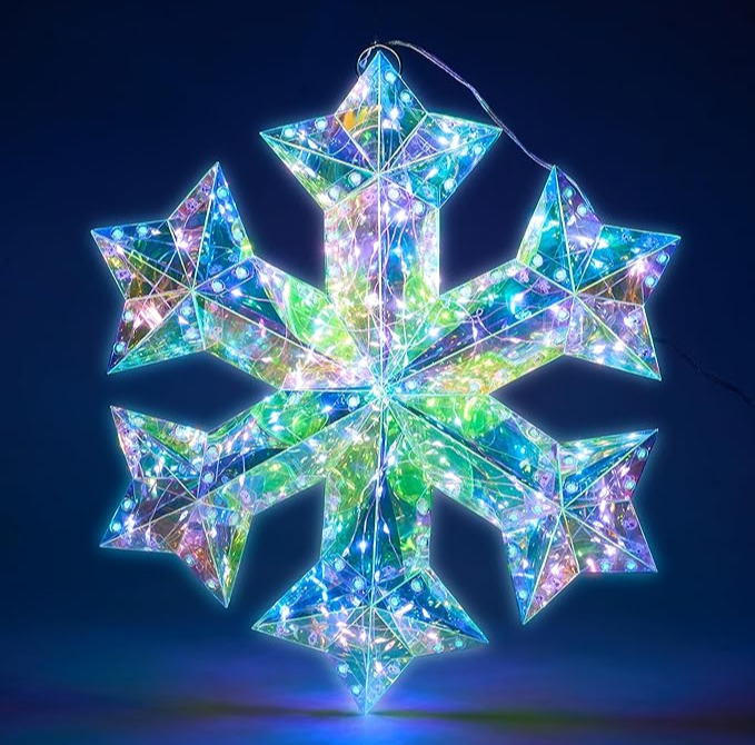 Decoração Holográfica 3D Luminescência de Natal