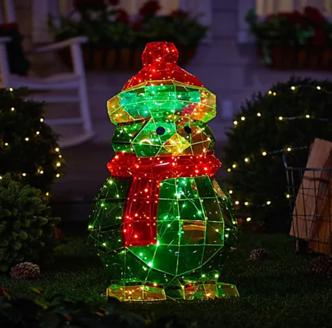 Decoração Holográfica 3D Luminescência de Natal
