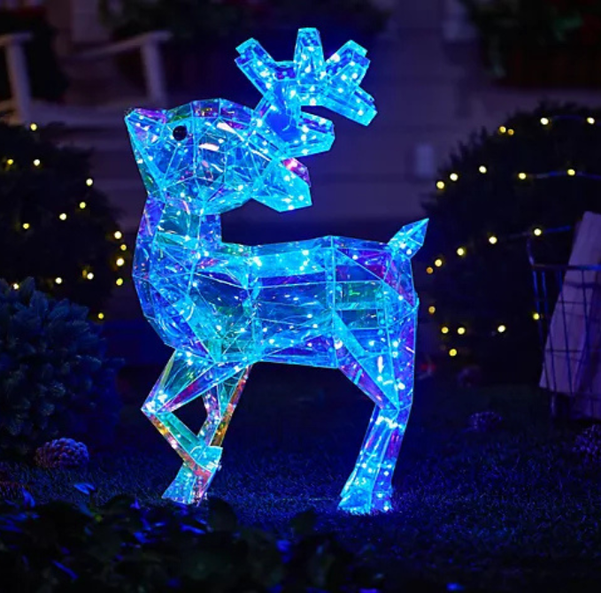 Decoração Holográfica 3D Luminescência de Natal