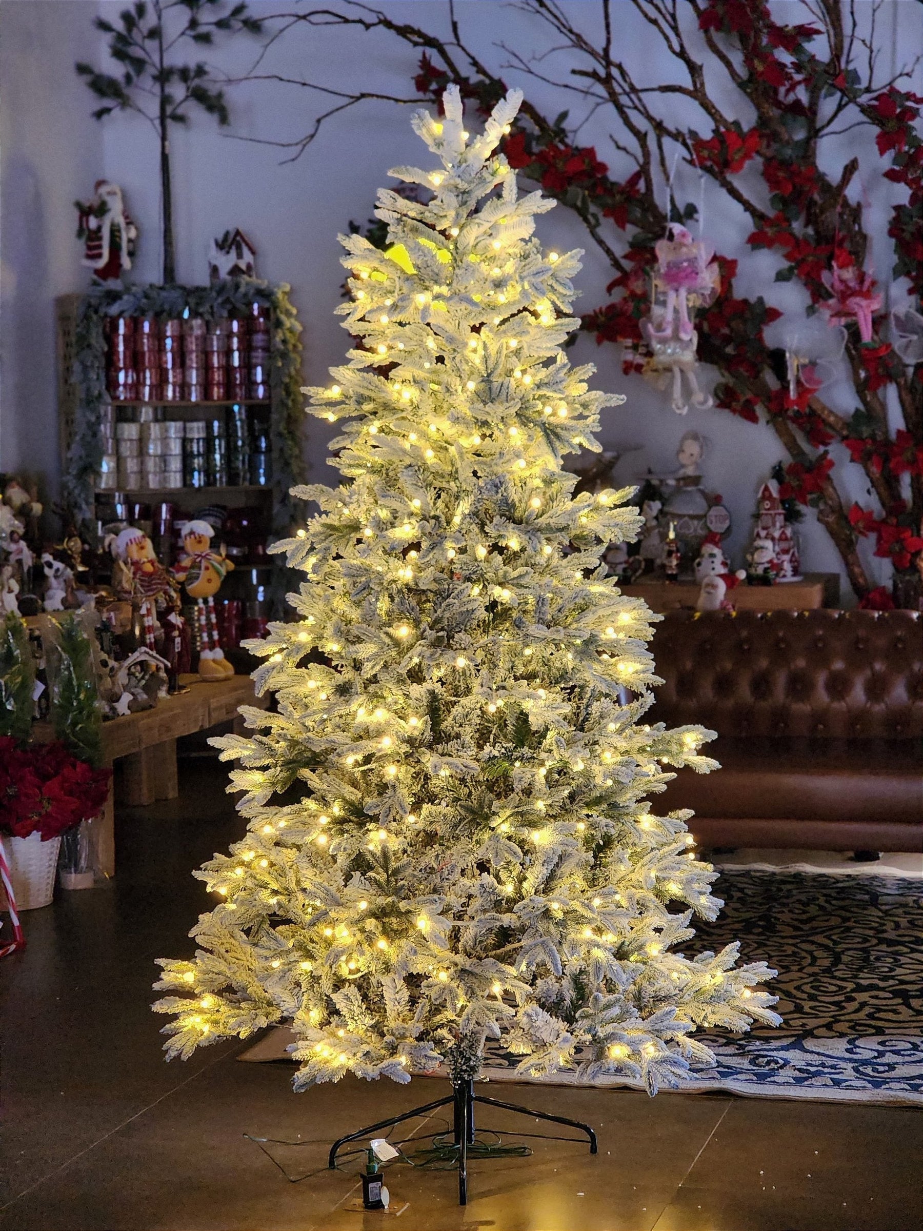 ÁRVORE NEVADA MENDOZA COM LEDS WARM
