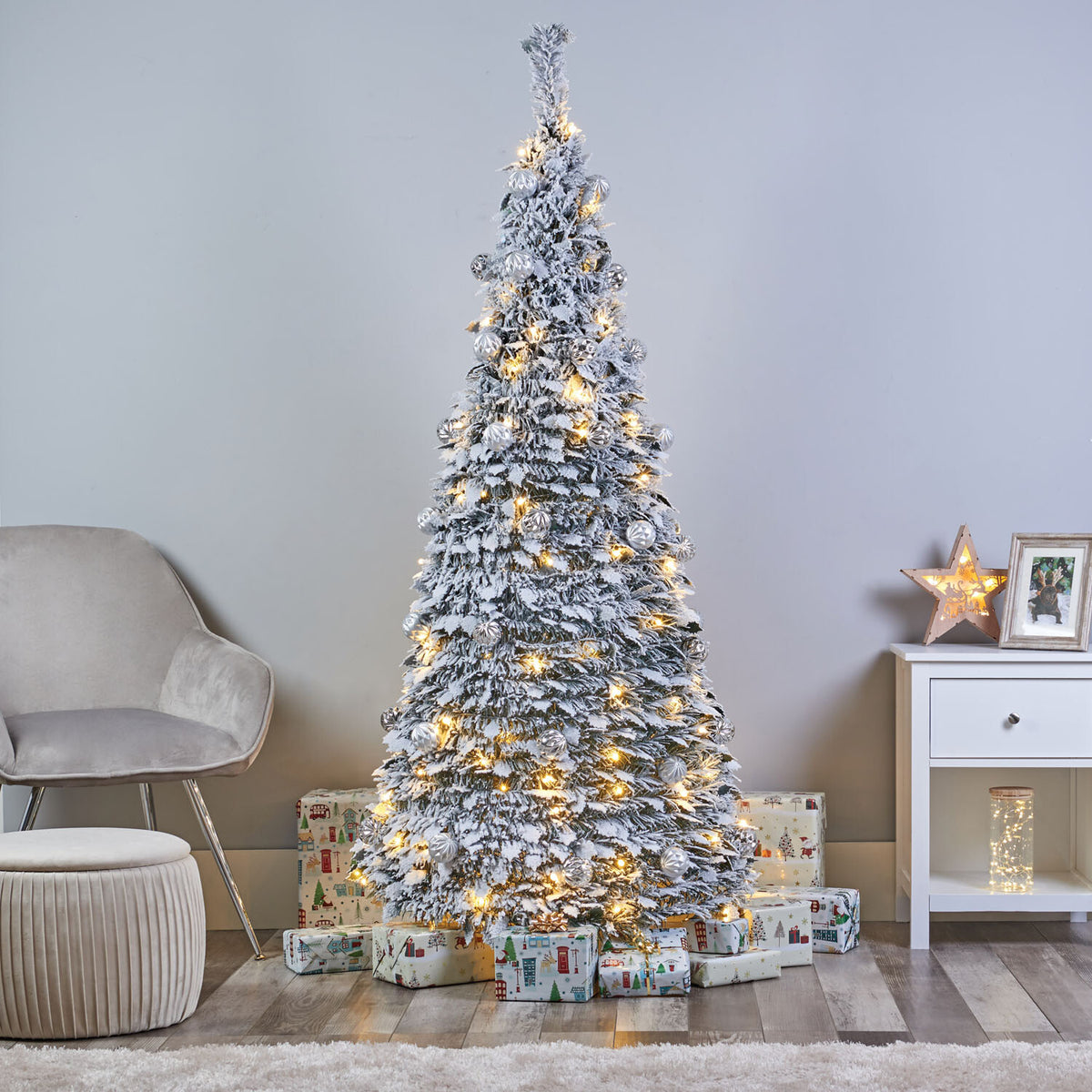🎄 Árvore de Natal Deluxe 1,80m com Luzes Integradas (Pop-Up)