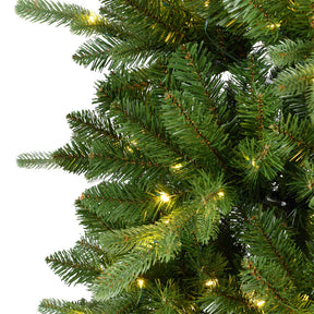 Árvore de Natal Nevada 180/210m - com Luzes LED Quentes e Multicoloridas