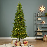 Árvore de Natal Nevada 180/210m - com Luzes LED Quentes e Multicoloridas