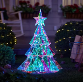 Decoração Holográfica 3D Luminescência de Natal