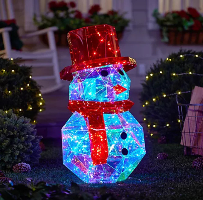 Decoração Holográfica 3D Luminescência de Natal