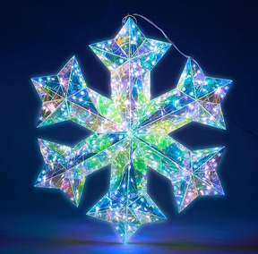 Decoração Holográfica 3D Luminescência de Natal