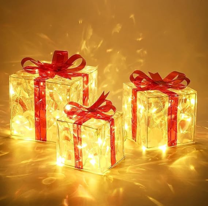 Kit Presentes 3D Luminescência de Natal