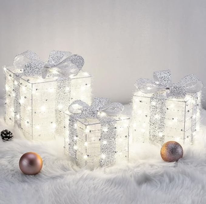 Kit Presentes 3D Luminescência de Natal