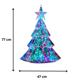 Decoração Holográfica 3D Luminescência de Natal