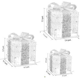 Kit Presentes 3D Luminescência de Natal