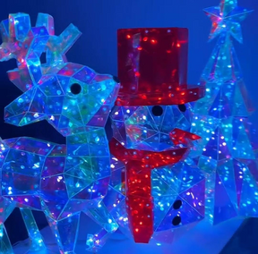Decoração Holográfica 3D Luminescência de Natal