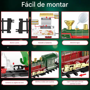 Trem Elétrico Suspenso Circulatório Para Árvore de Natal