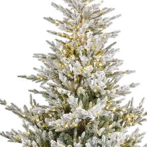 Árvore de Natal Nevada 2,10m de Altura - 1.286 Galhos - com luzes LED