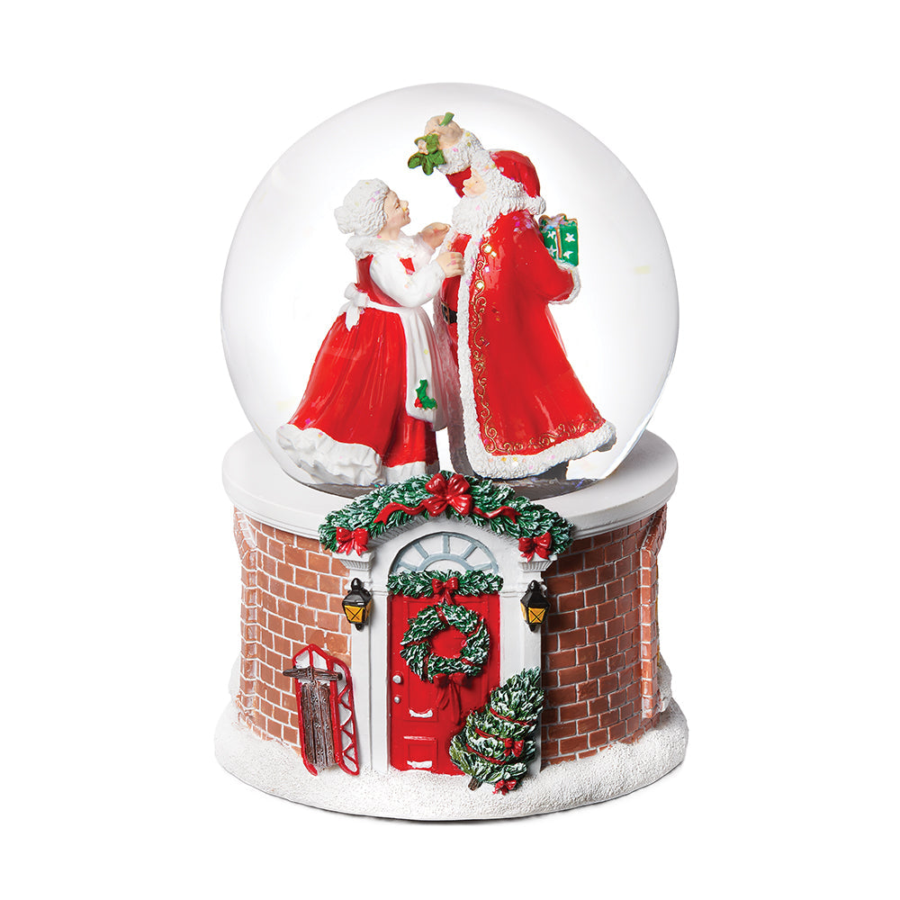 Papai Noel e Sra. Noel sob o globo de neve de visco (musical)
